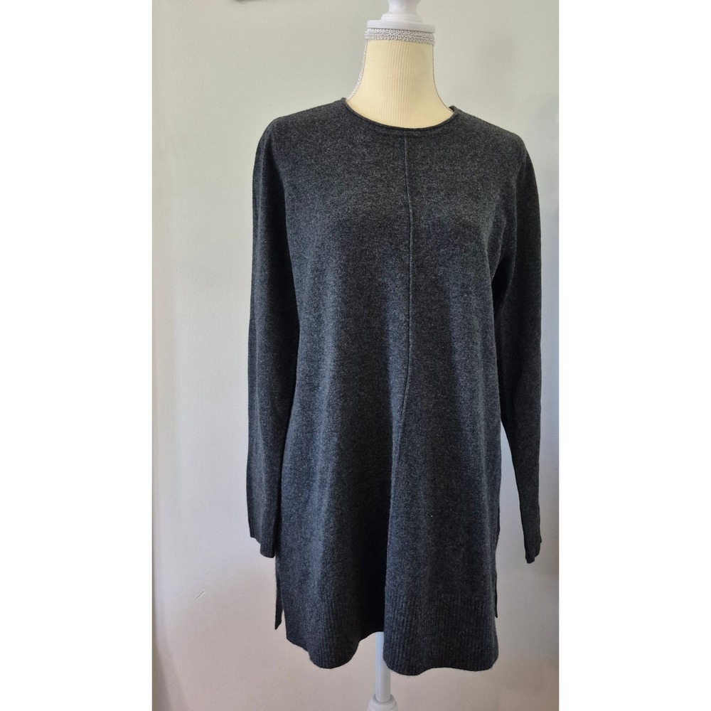 J. Jill 100% Cashmere Women's S Tunic Sweater Quiet Luxury Minimalist Capsule